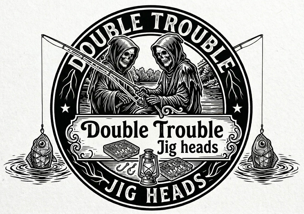 Round ball Double Trouble Jig heads 4 pack