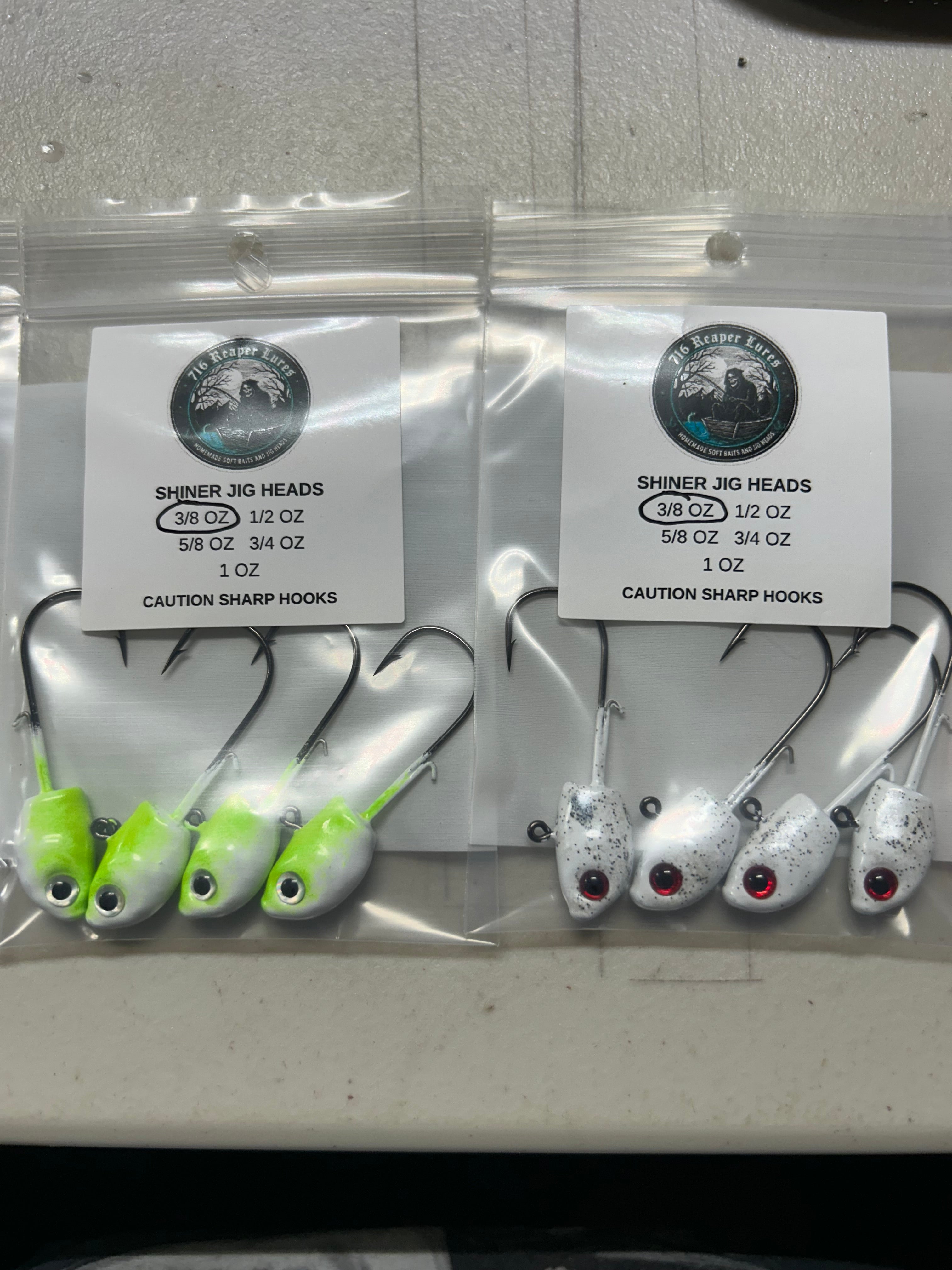 Diner Shiner Jig Heads 4 pack
