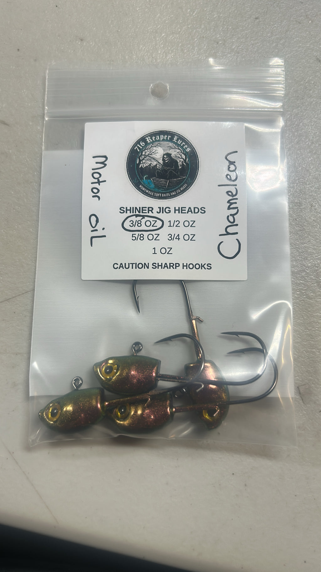 Chameleon Shiner Jig Heads 4 pack